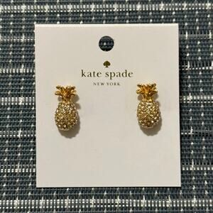 NEW | Kate Spade | By the Pool Crystal Pineapple Stud Earrings ($58)